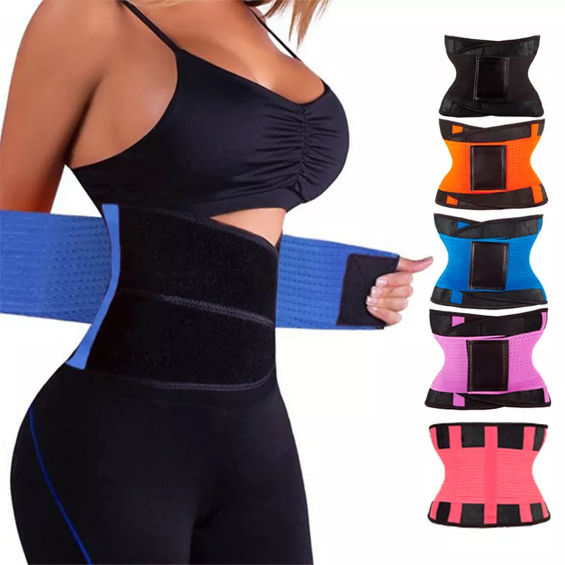 Women Waist Trainer Corset Abdomen Slimming Body Shaper Sport Girdle Belt Exercise Workout Aid Gym Home Sports Lumbar Back Belt