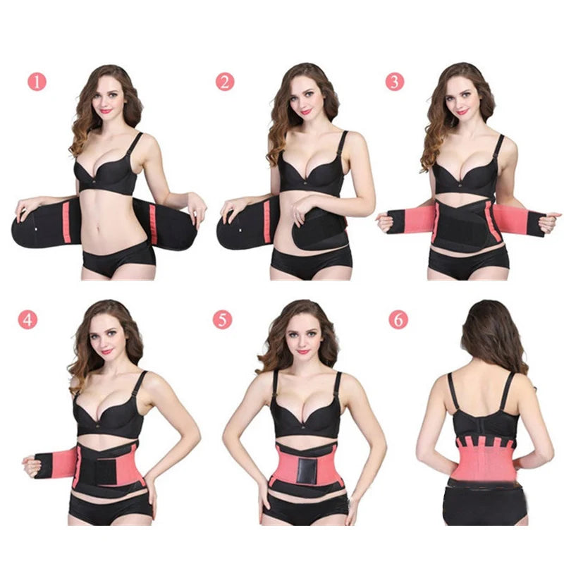 Women Waist Trainer Corset Abdomen Slimming Body Shaper Sport Girdle Belt Exercise Workout Aid Gym Home Sports Lumbar Back Belt